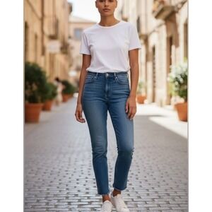 AMO Women's Babe High‎ Rise Skinny Jeans 24 Blue Gem